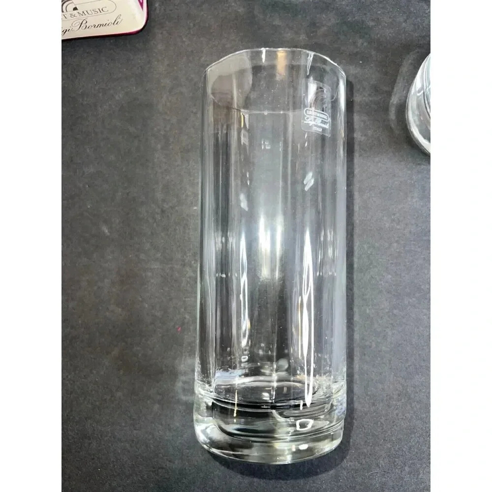 vintage set of 4 Luigi Bormioli Light & Music crystal 15oz beverage glasses GIFT - Picture 13 of 13